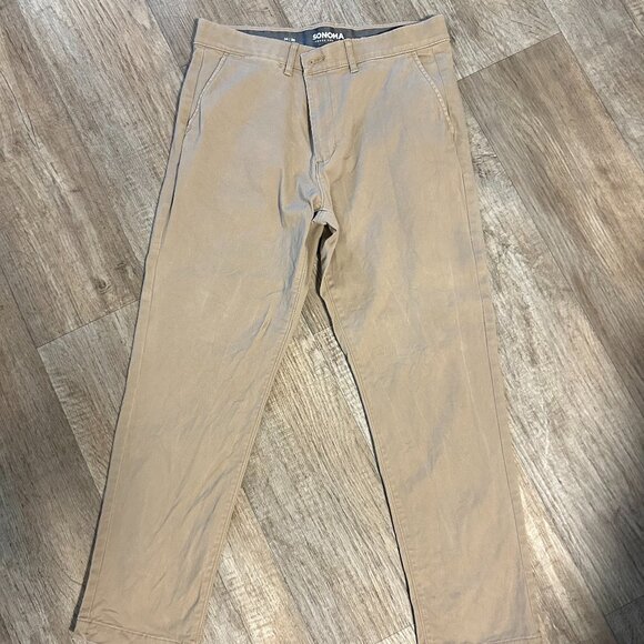 Sonoma Men's Pants 34x29 Khaki - Picture 1 of 5